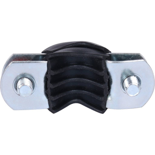 Хомут 3/8" D15-19мм с гайкой M8 оцинкованный с резинкой Stout SAC-0020-000038