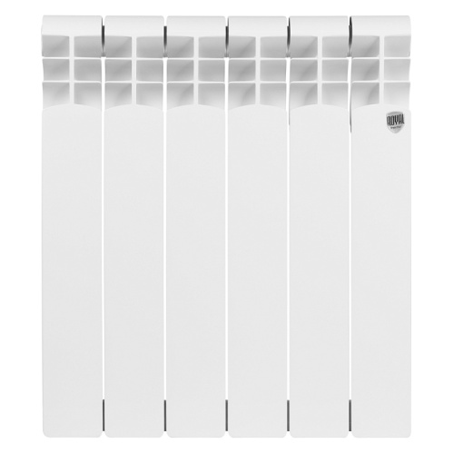 Алюминиевый радиатор Royal Thermo MONOBLOCK A 500 - 6 секций, боковое, белый