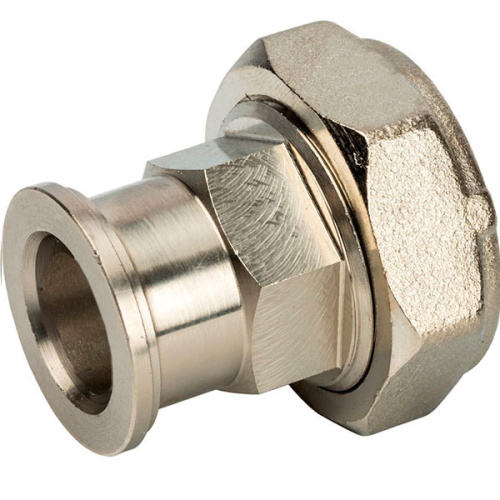 Разъемное соединение Stout SDG-0019-010020 с плоским уплотнением, никелированное 3/4"