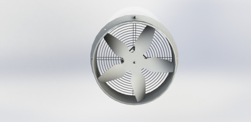 Вентилятор осевой фланцевый ВО-Ф-1,8 (0,016/ 3000)