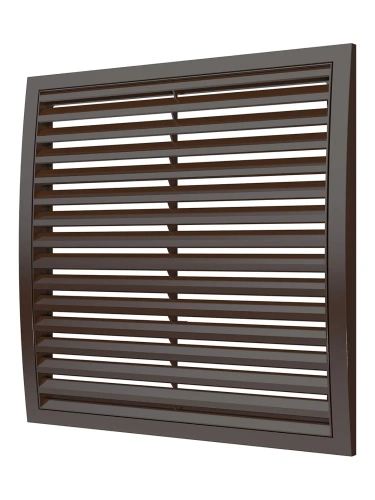 3535РРН кор, Решетка наружная ASA вентиляционная вытяжная 350х350, коричневая