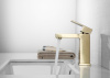 Смеситель для раковины ABBER Daheim AF8210G золото матовое
