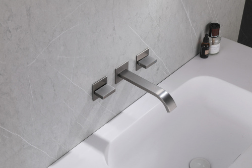 Смеситель для раковины ABBER Wasserfall AF8612NG скрытого монтажа, никель