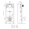 Инсталляция для унитаза Am.Pm Pro I012704.9051 с пневмоклавишей Pro L хром