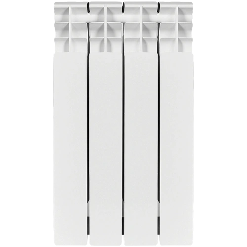 Биметаллический радиатор STOUT TITAN 500 - 4 секции, боковое, белый RAL 9016