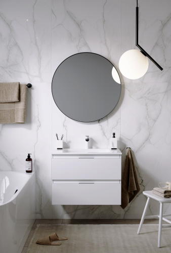 Тумба с умывальником AQWELLA Accent 75 Белый ACC0175W