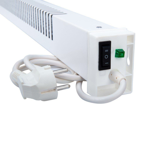 Плинтусный обогреватель Бриз Фиксированный БК200Ф Белый, Левый