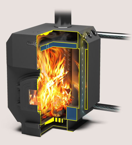 Печь отопительная Теплодар ТОП-АКВА-150 ДЧ