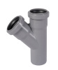 Тройник 50x45° косой, PP HTEA Ostendorf внутренняя канализация