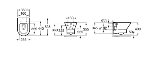 Подвесной унитаз Roca Nexo 346640000