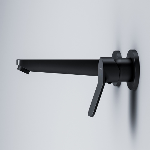 Смеситель для раковины Am.Pm X-Joy F85A72622 встраиваемый, излив 187 мм, черный