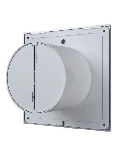 Вентилятор осевой вытяжной с обратным клапаном D 100 DiCiTi SLIM 4C gray metal, декоративный