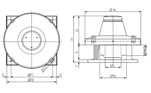 TRM 15 ED 4P Вентилятор крышный Vortice