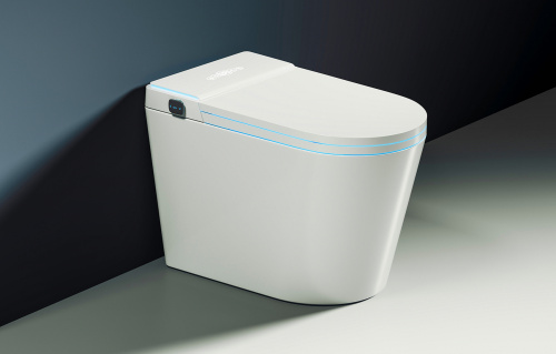 Электронный, напольный унитаз-биде ABBER Bequem AC1117S белый