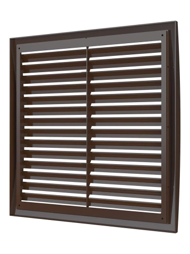 3535РРН кор, Решетка наружная ASA вентиляционная вытяжная 350х350, коричневая