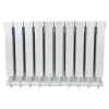 Биметаллический радиатор STOUT ALPHA 500 - 10 секций, боковое, белый RAL 9016