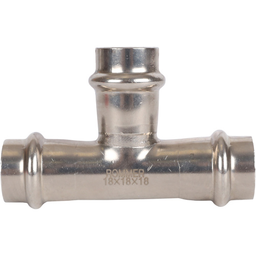 Тройник ВПр 18 пресс, нержавеющая сталь Rommer