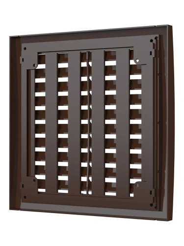 1515РРПН кор, Решетка наружная ASA вентиляционная регулируемая 150х150, коричневая