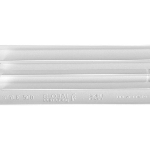 Биметаллический радиатор STOUT STYLE 350 - 8 секций, боковое, белый RAL 9010