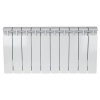 Биметаллический радиатор STOUT ALPHA 350 - 10 секций, боковое, белый RAL 9016