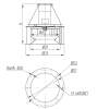 Крышный вентилятор ВКР № 4,5 эл.дв. 0,25/1000 об/мин