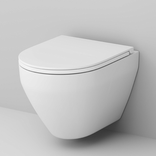 Подвесной унитаз Am.Pm Spirit V2.0 C701700SC белый, FlashClean безободковый с сиденьем микролифт