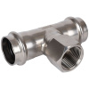 Тройник с резьбой ВПр-ВР 28x3/4"x28 пресс, нержавеющая сталь Rommer