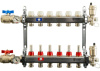 Коллектор отопления STOUT 1"нержа., 12x3/4" в сборе с расходомерами SMS 0907 000012