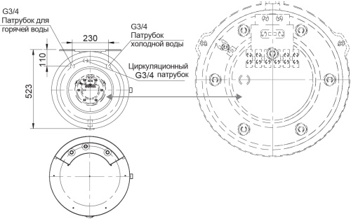 Бойлер косвенного нагрева Stout 200 литров, ТЭН 2,4 кВт, настенный