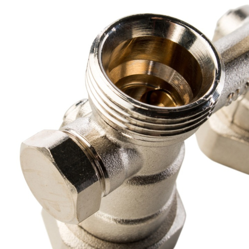 Узел подключения радиатора, 3/4"EK прямой с байпасом Stout SVH-0001-000020