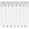 Биметаллический радиатор Rommer Optima Bm 500 - 8 секции, боковое, белый RAL9016
