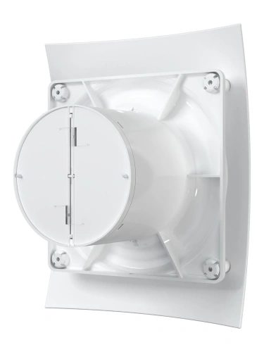 Вентилятор осевой вытяжной с обратным клапаном D 100 DiCiTi BREEZE 4C Matt white, декоративный