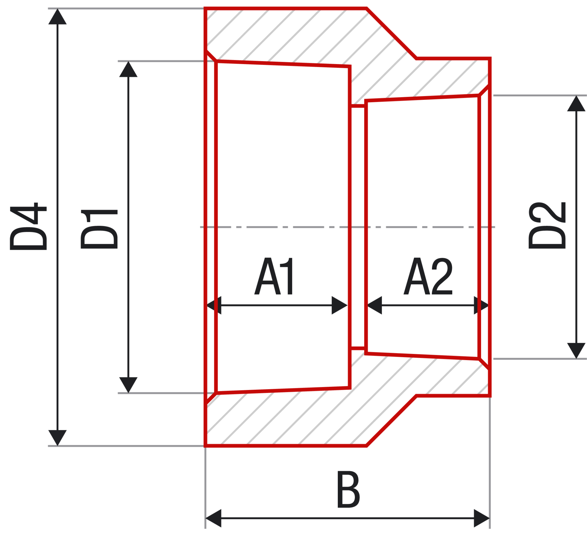Муфта переходная FV-plast 20х16 полипропилен AA209020016