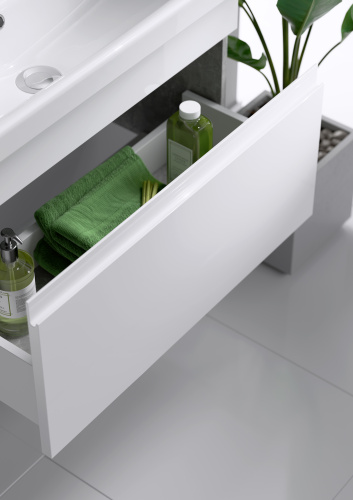 Тумба с умывальником AQWELLA Smart 50 Бетон светлый SRT0105BS