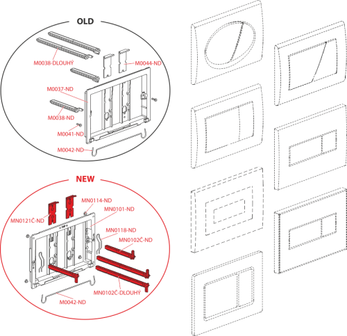 Смывная клавиша Alcaplast M271, xром глянцевый