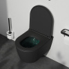 Подвесной унитаз Am.Pm Func C8F1700MBSC черный матовый, FlashClean безободковый с сиденьем микролифт