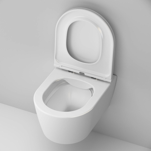 Подвесной унитаз Am.Pm Func C8F1700SC белый, FlashClean безободковый с сиденьем микролифт