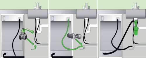 Заливной шланг для стиралиных машин 3/4"-3,5 м серый