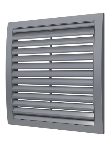2525РРН сер, Решетка наружная ASA вентиляционная вытяжная 250х250, серая