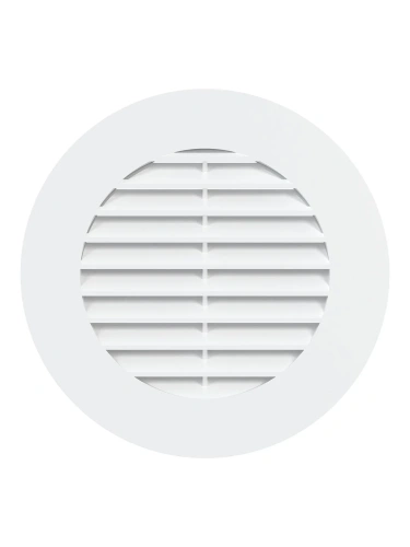 10RKL, Решетка вентиляционная круглая D125 с фланцем D100