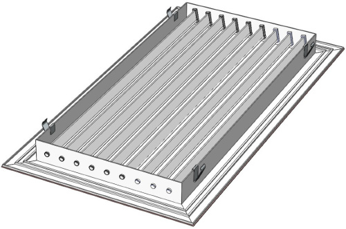 Однорядная решетка АВН-К 500*200