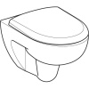 Комплект подвесного унитаза Geberit Renova, Rimfree, с сиденьем 500.801.00.1