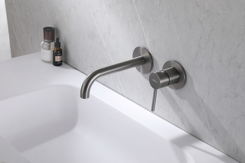 Смеситель для раковины ABBER Wasser Kreis AF8112NG скрытого монтажа, никель