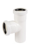 Тройник 50x87° белый, прямой, PP HTEA Ostendorf внутренняя канализация