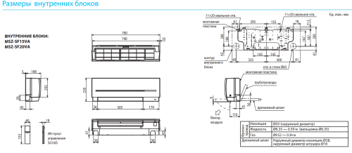Внутренний блок Mitsubishi Electric MSZ-SF15VA