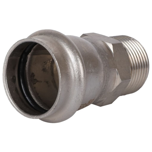 Соединитель ВПр-НР 28x3/4" пресс, нержавеющая сталь Rommer