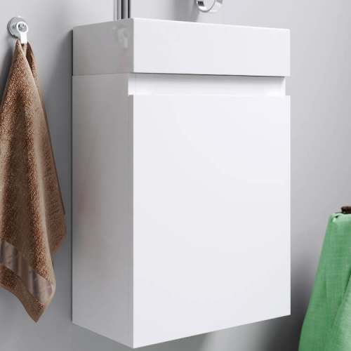 Тумба с умывальником AQWELLA Leon-MP 40 Белый Ln-MP.01.04/W