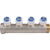Коллектор 4 выхода STOUT 1"x1/2" с вентилями SMB 6851 011204