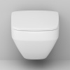 Подвесной унитаз Am.Pm Inspire V2.0 C50A1700SC белый, FlashClean безободковый с сиденьем микролифт