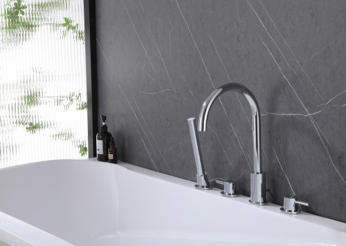 Смеситель для ванны ABBER Wasser Kreis AF8113 на борт ванны, хром